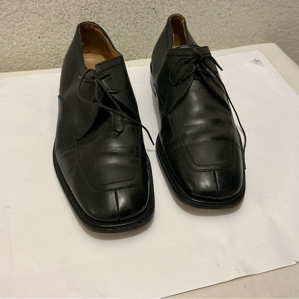 Mercanti Fiorentini Black Leather Oxfords